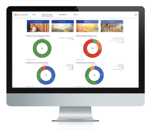 screenshot of Alcumus ContractorCheck